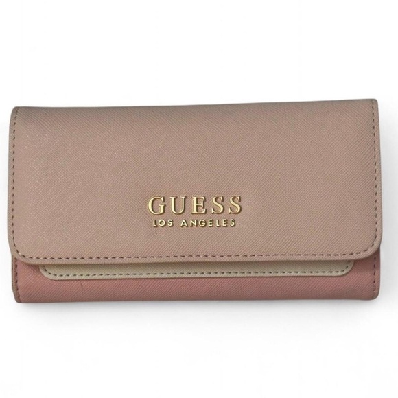 Two-tone Pink Guess Full-size Wallet - Picture 1 of 6